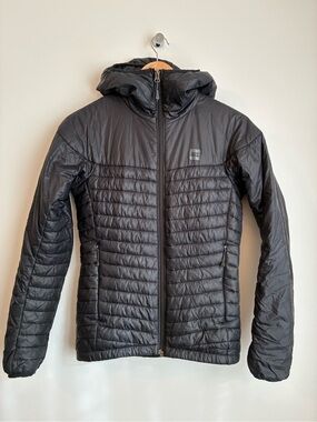 MEC Black Thermolite Pro Insulated Hooded Jacket XS